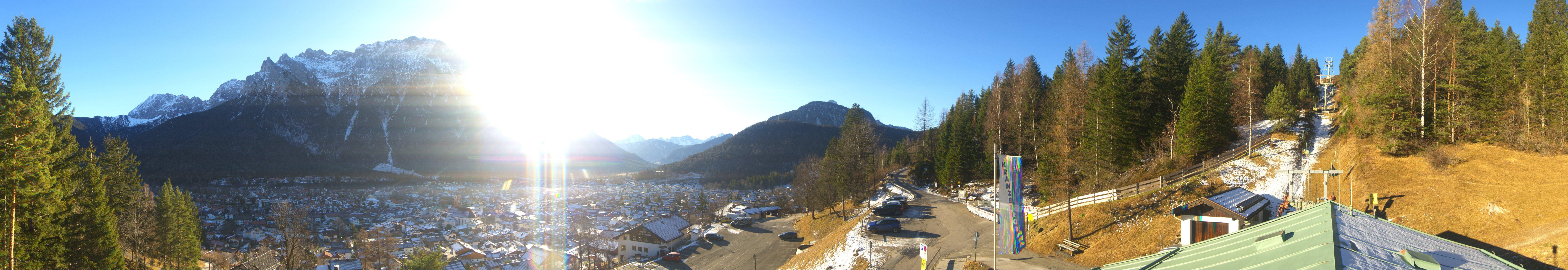 Archiv Foto Webcam Mittenwald Panoramablick