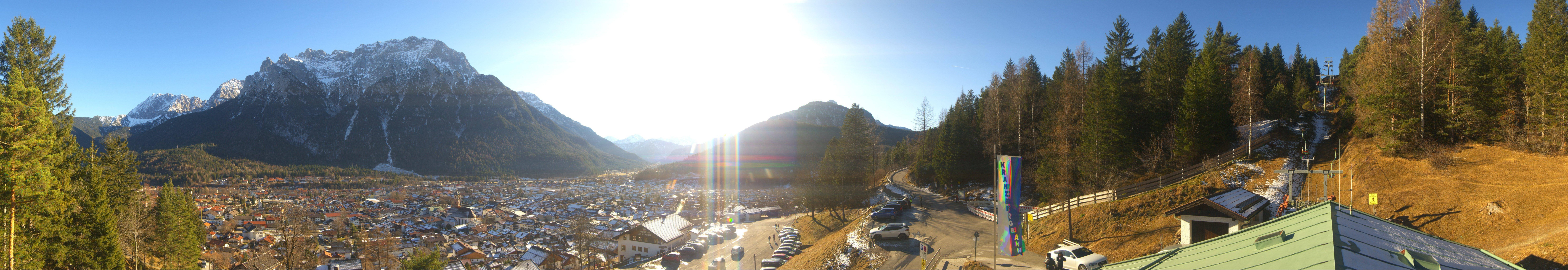 Archiv Foto Webcam Mittenwald Panoramablick
