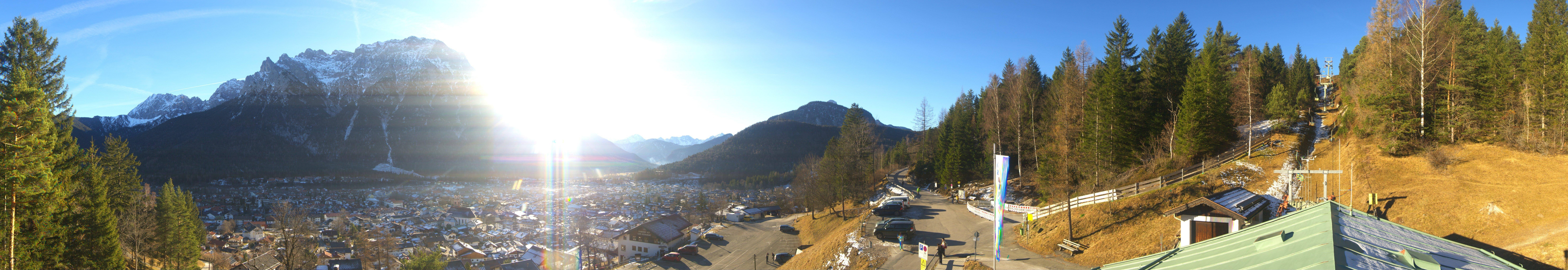 Archiv Foto Webcam Mittenwald Panoramablick