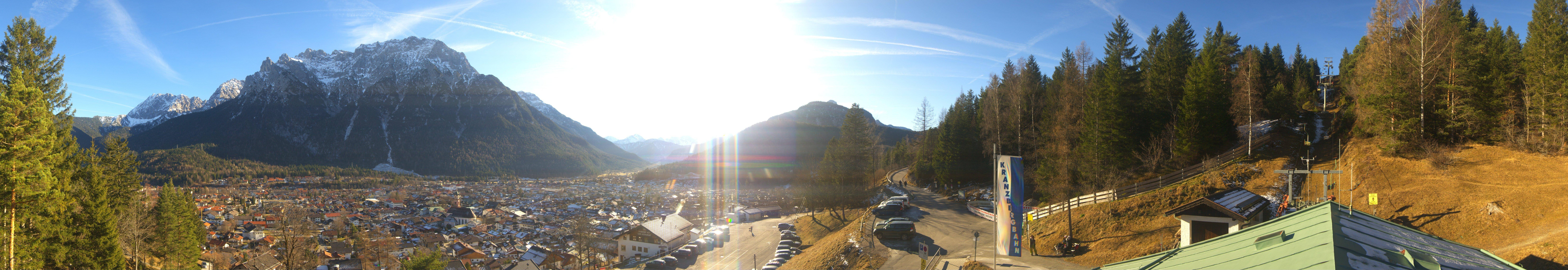 Archiv Foto Webcam Mittenwald Panoramablick