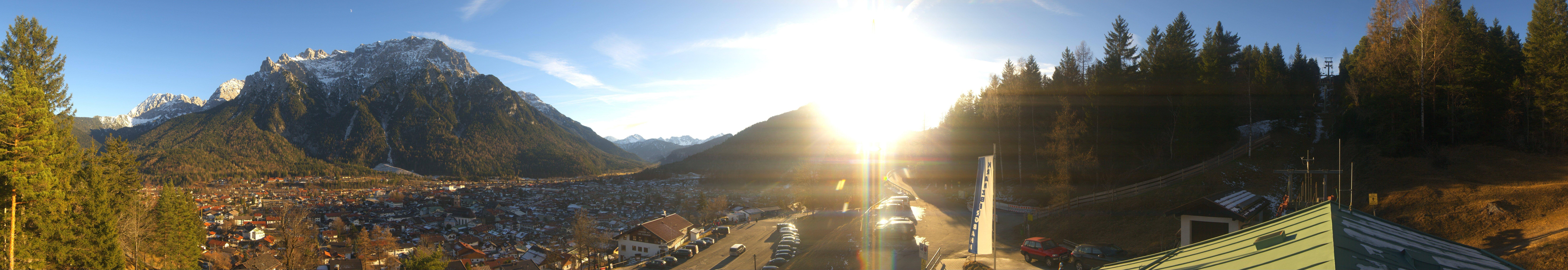 Archiv Foto Webcam Mittenwald Panoramablick