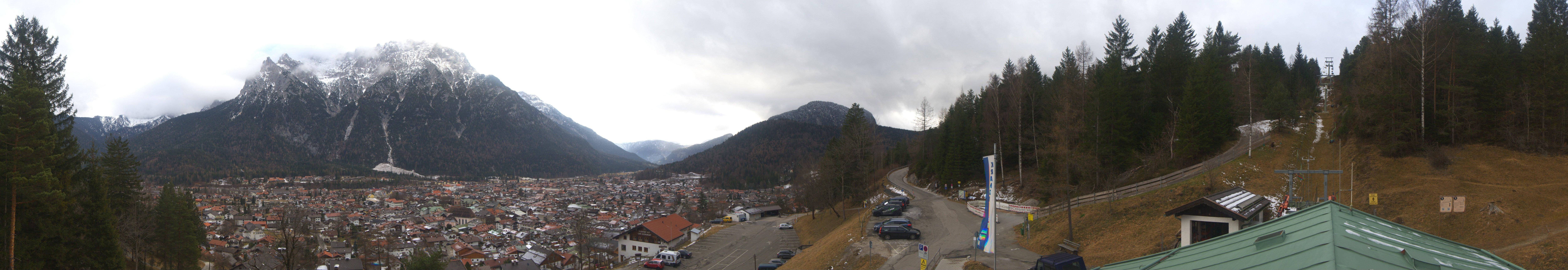 Archiv Foto Webcam Mittenwald Panoramablick