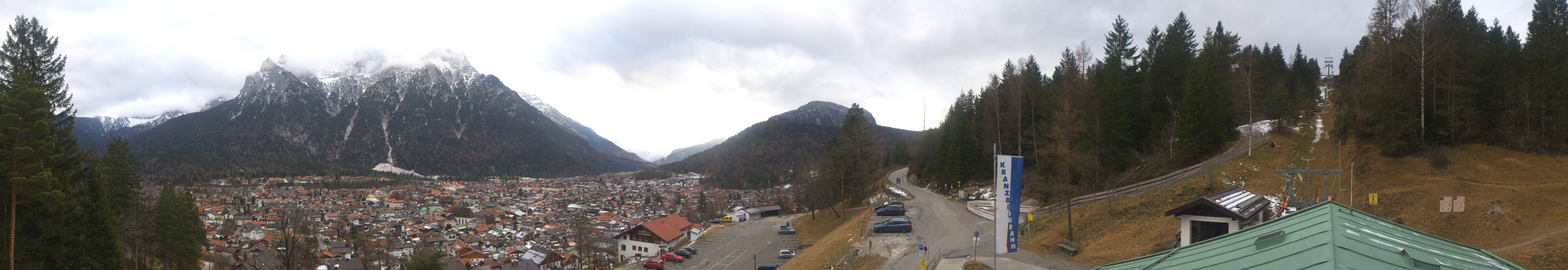 Archiv Foto Webcam Mittenwald Panoramablick