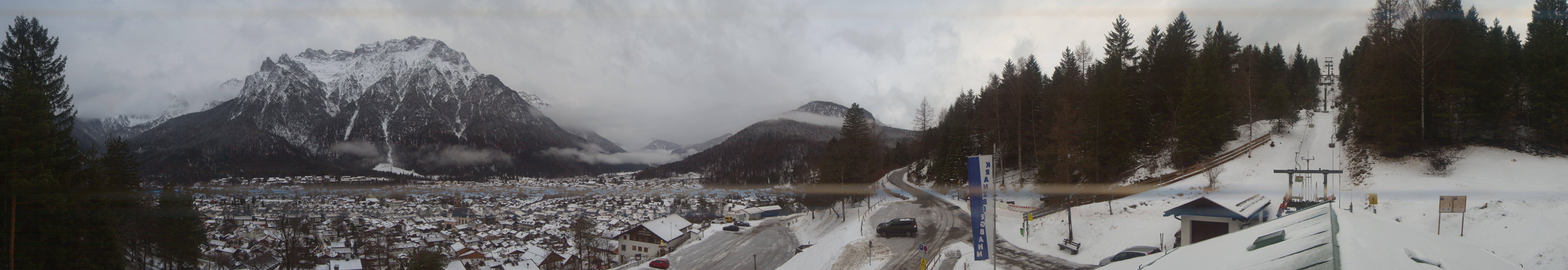 Archiv Foto Webcam Mittenwald Panoramablick