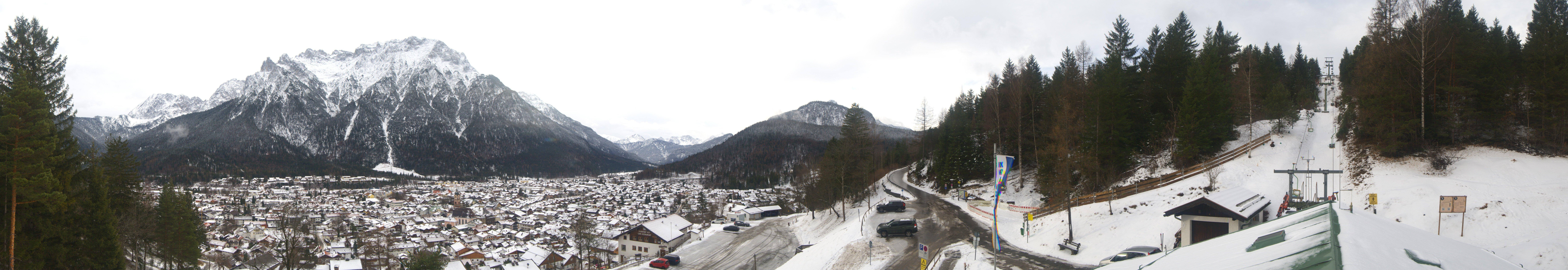 Archiv Foto Webcam Mittenwald Panoramablick
