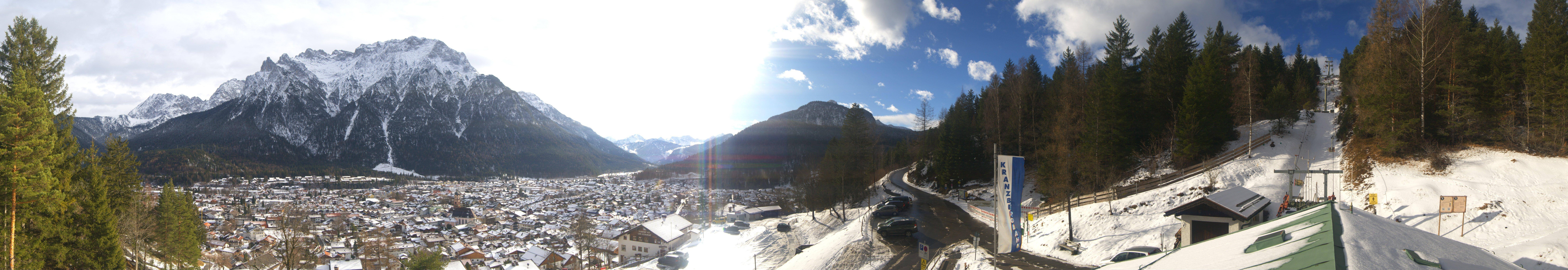Archiv Foto Webcam Mittenwald Panoramablick