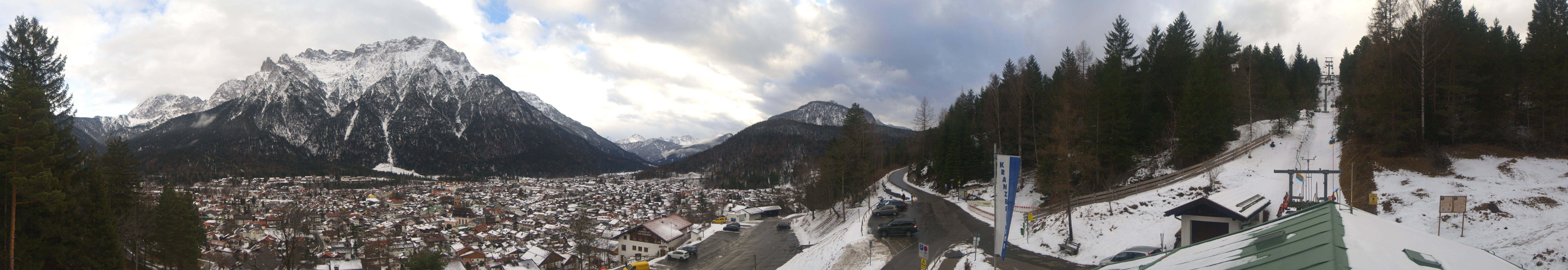 Archiv Foto Webcam Mittenwald Panoramablick