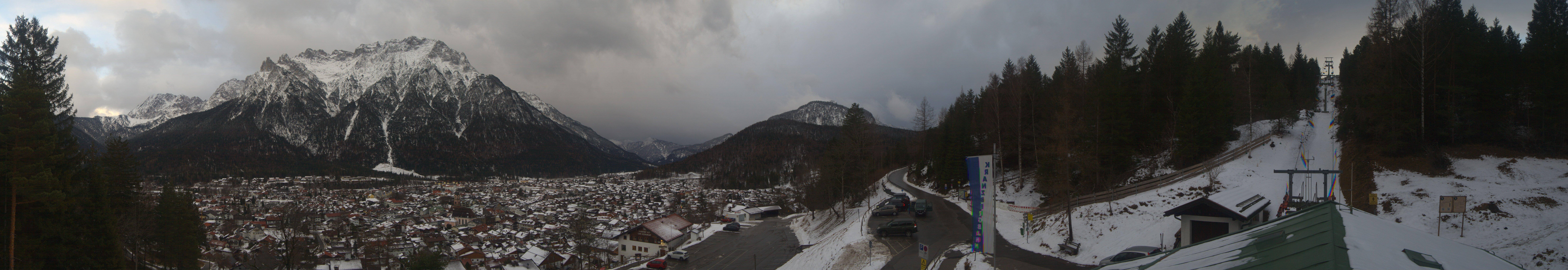 Archiv Foto Webcam Mittenwald Panoramablick