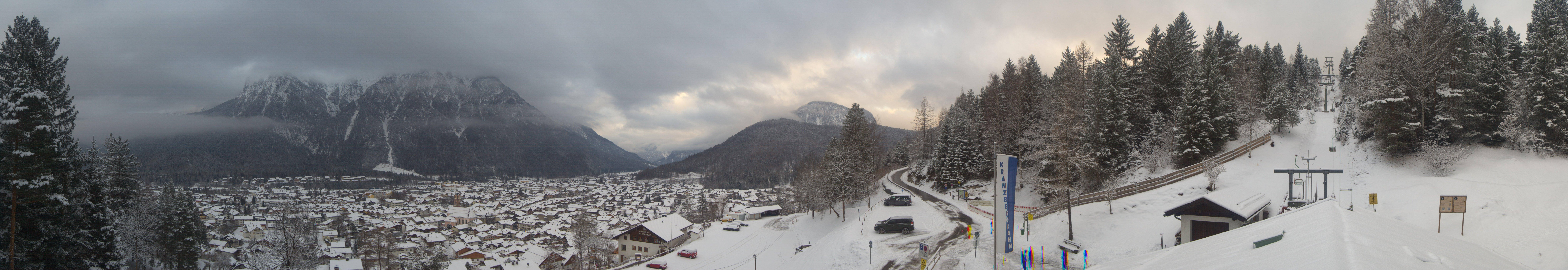 Archiv Foto Webcam Mittenwald Panoramablick