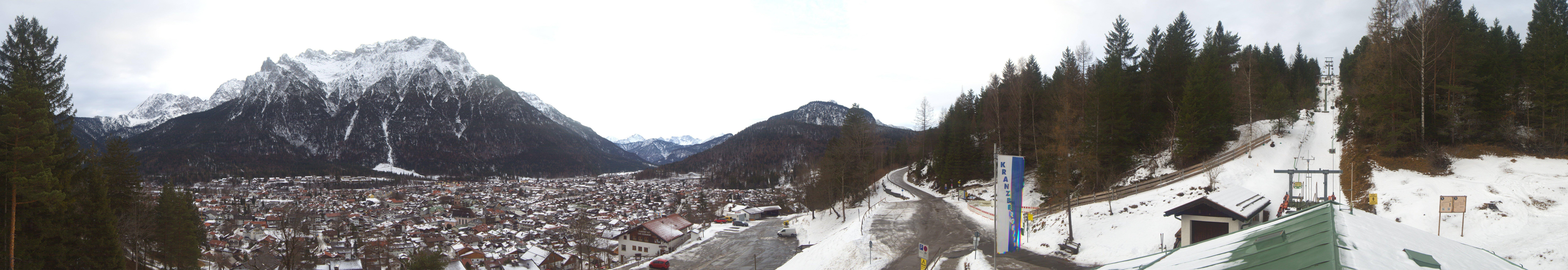 Archiv Foto Webcam Mittenwald Panoramablick