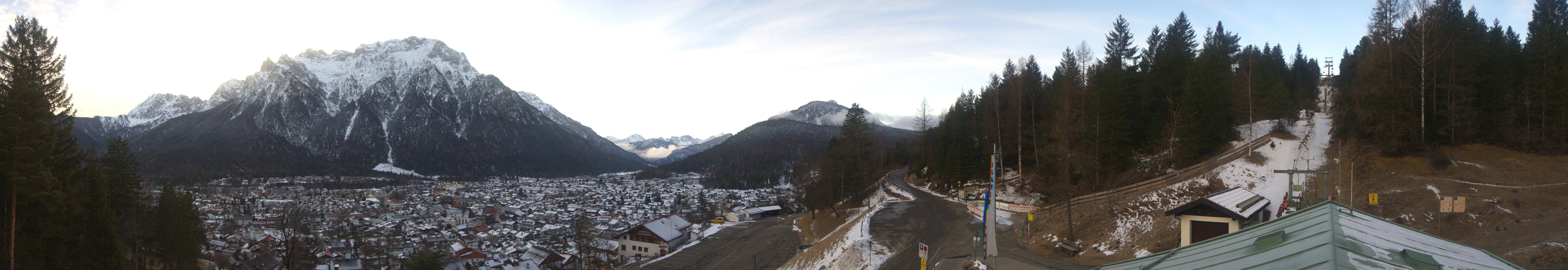 Archiv Foto Webcam Mittenwald Panoramablick