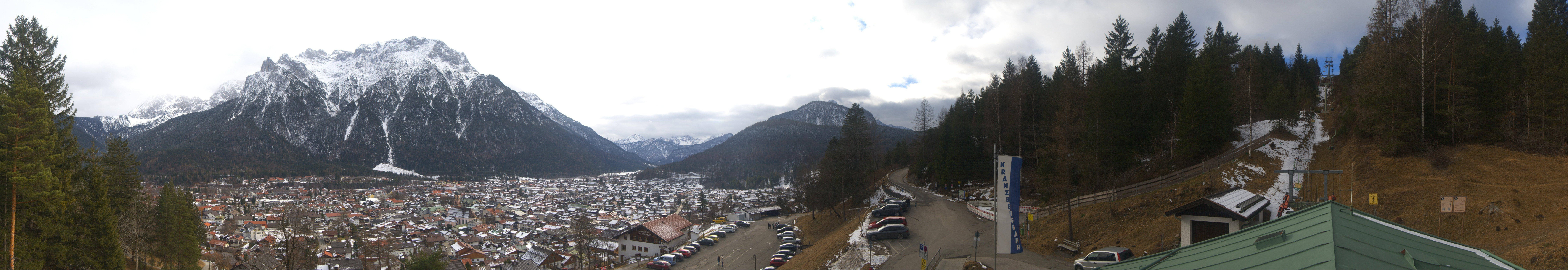 Archiv Foto Webcam Mittenwald Panoramablick