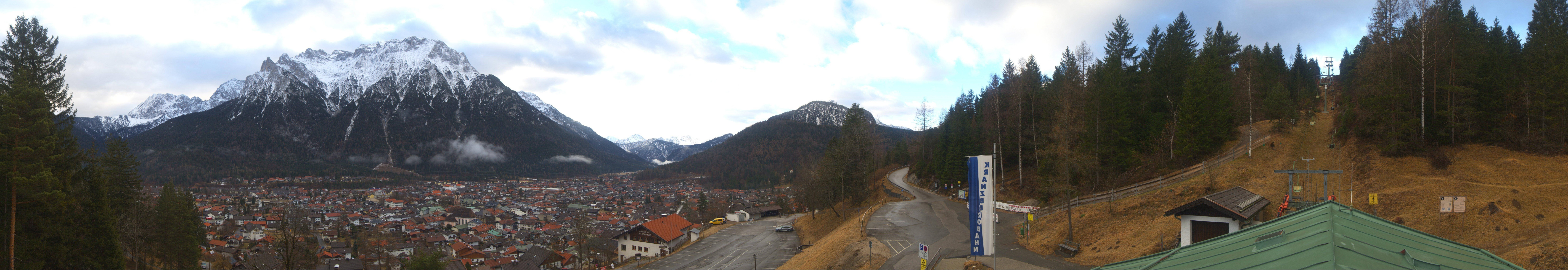 Archiv Foto Webcam Mittenwald Panoramablick
