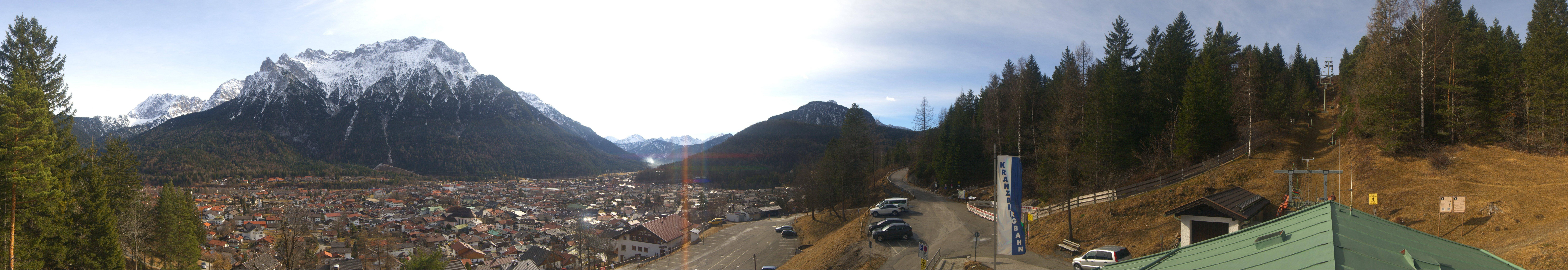 Archiv Foto Webcam Mittenwald Panoramablick