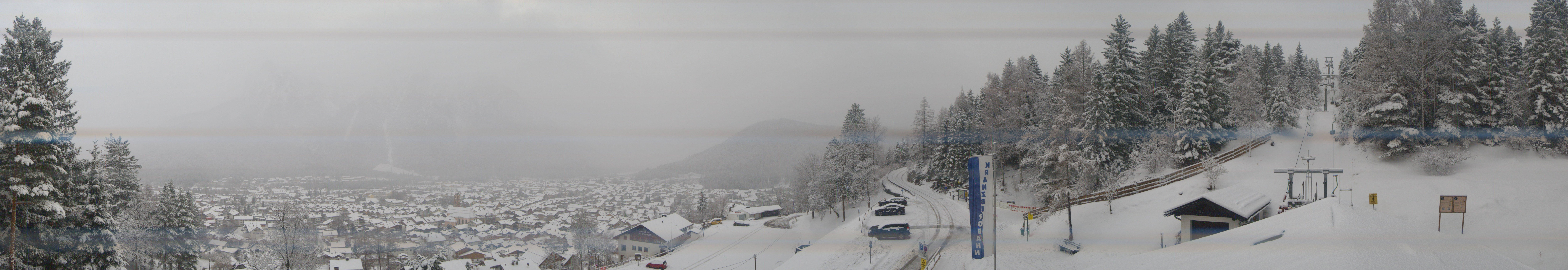 Archiv Foto Webcam Mittenwald Panoramablick
