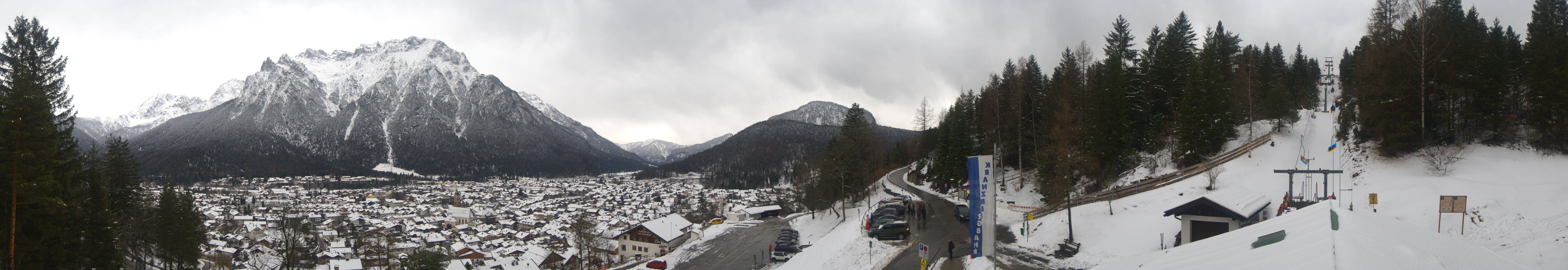 Archiv Foto Webcam Mittenwald Panoramablick