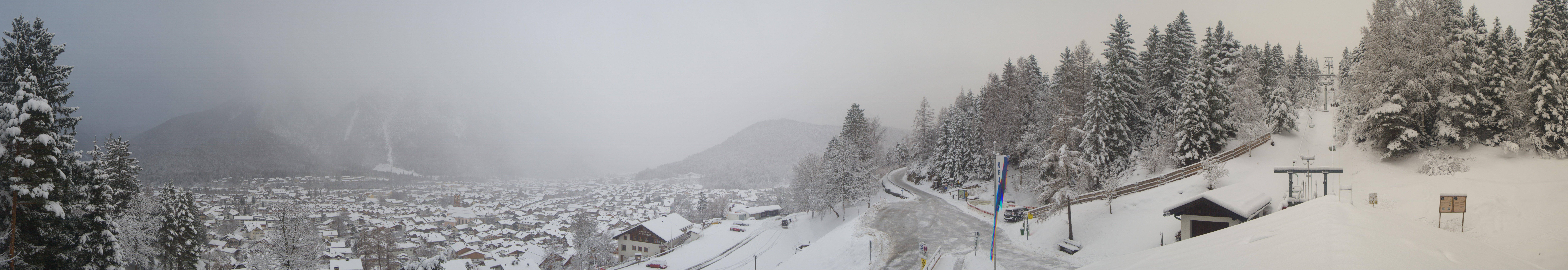 Archiv Foto Webcam Mittenwald Panoramablick