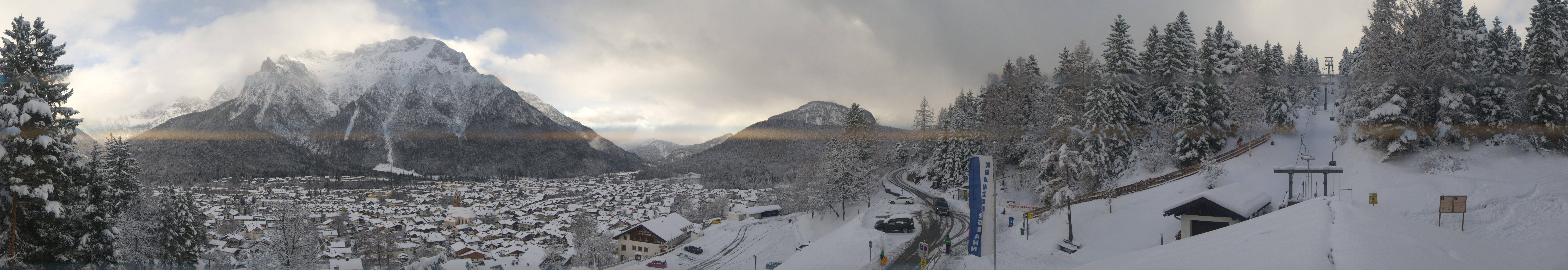 Archiv Foto Webcam Mittenwald Panoramablick