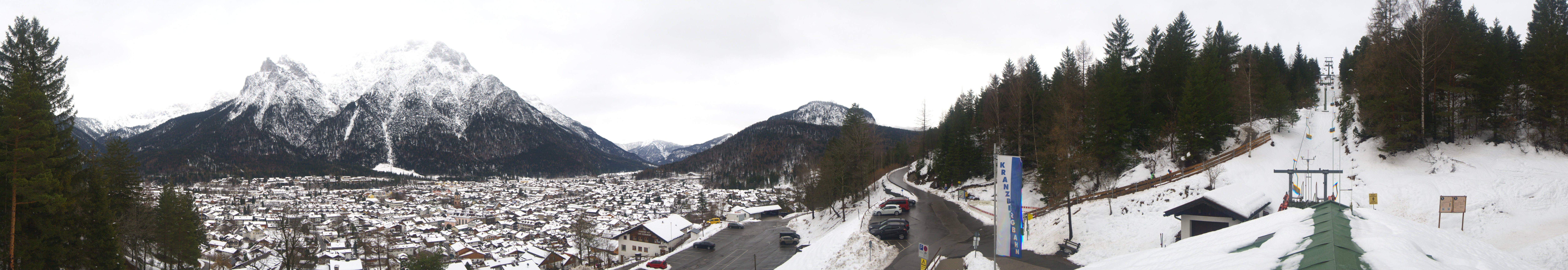 Archiv Foto Webcam Mittenwald Panoramablick
