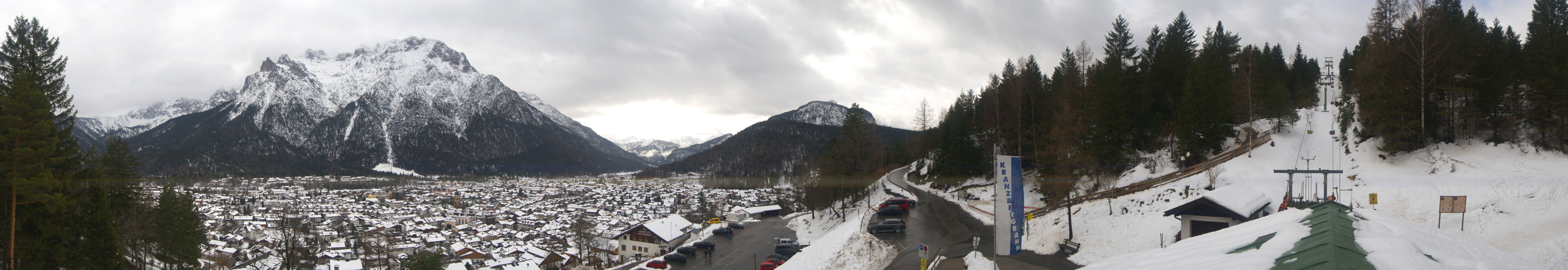 Archiv Foto Webcam Mittenwald Panoramablick