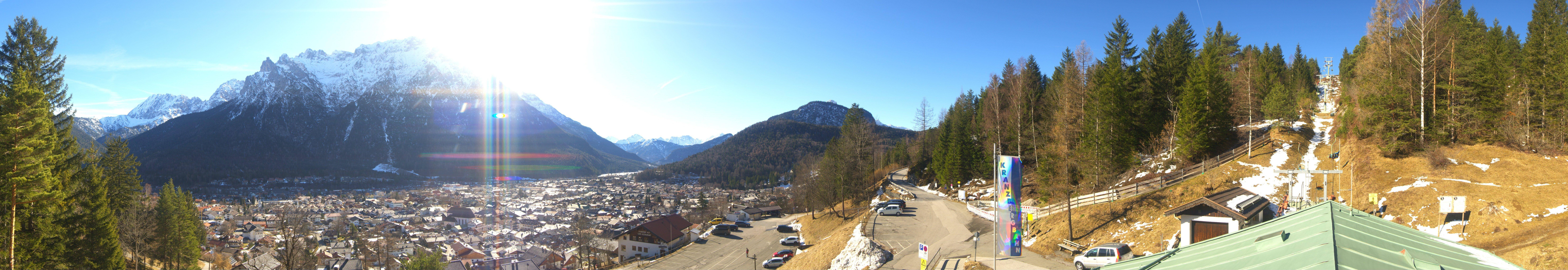 Archived image Webcam Mittenwald Panoramic view