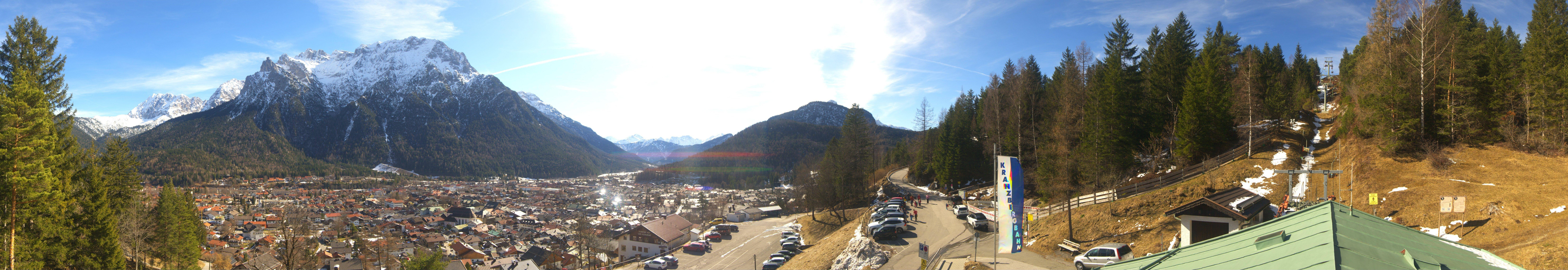 Archived image Webcam Mittenwald Panoramic view