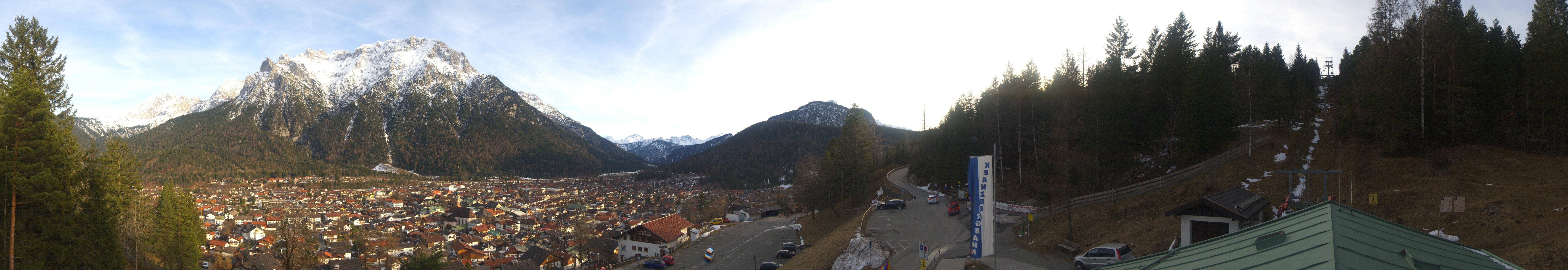 Archived image Webcam Mittenwald Panoramic view