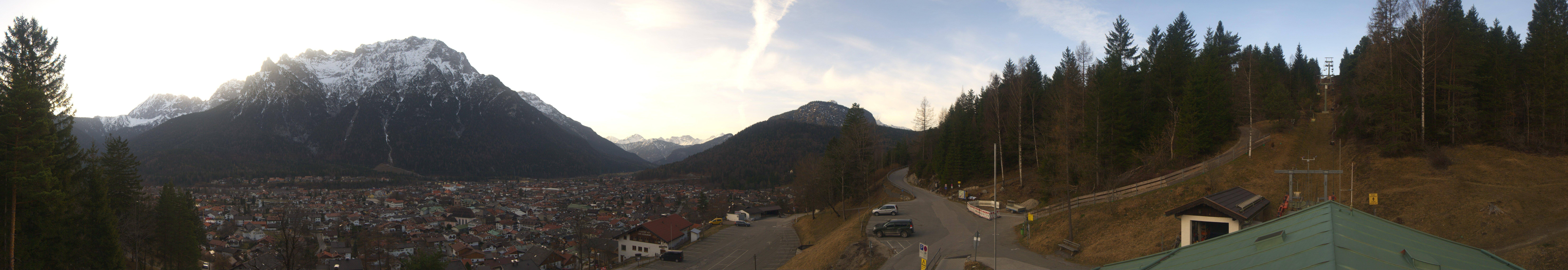 Archiv Foto Webcam Mittenwald Panoramablick