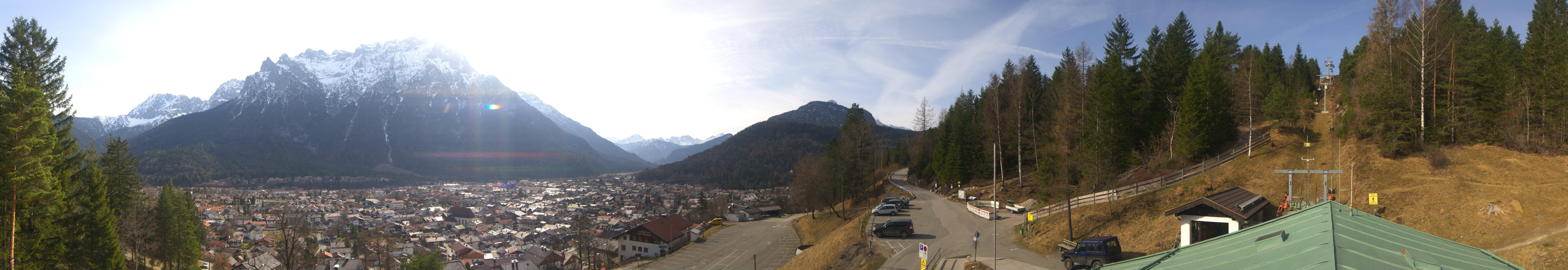 Archiv Foto Webcam Mittenwald Panoramablick