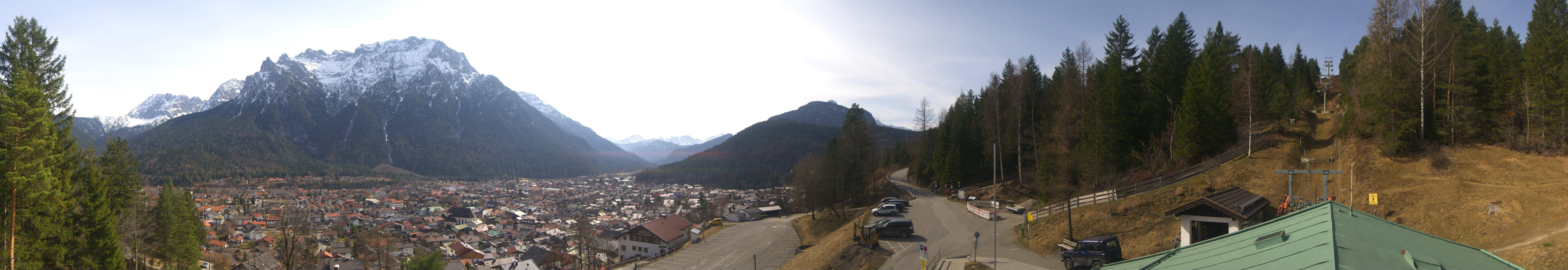 Archiv Foto Webcam Mittenwald Panoramablick