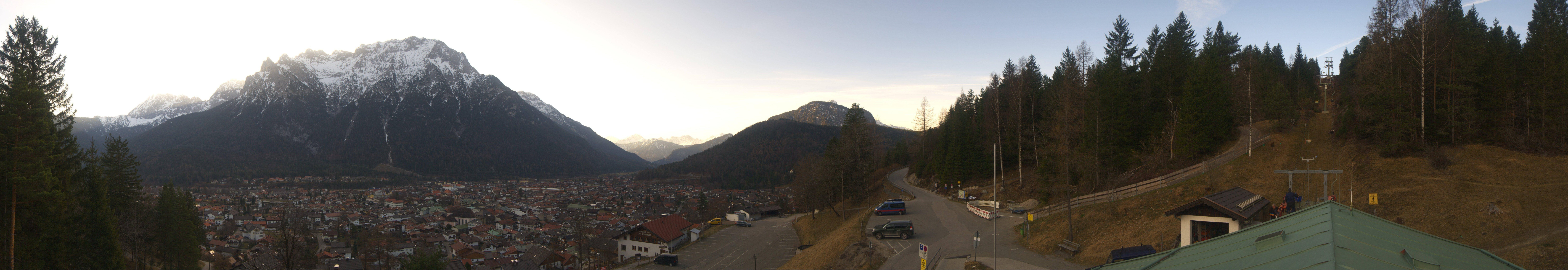 Archiv Foto Webcam Mittenwald Panoramablick