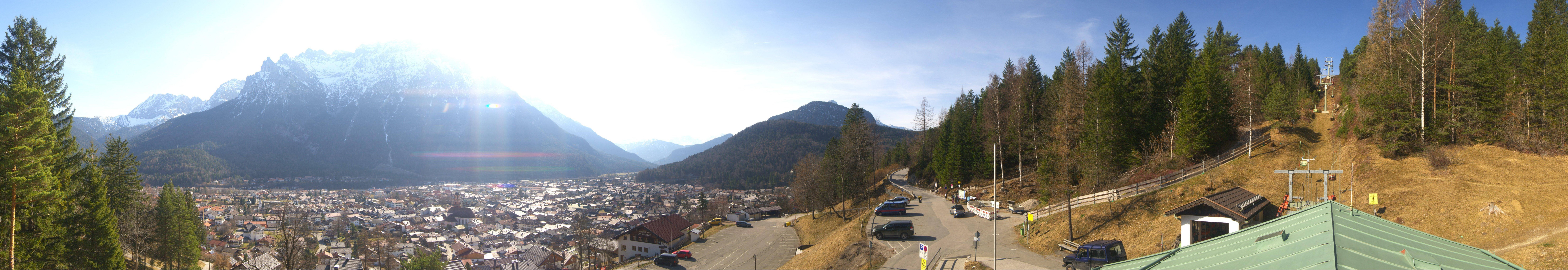 Archiv Foto Webcam Mittenwald Panoramablick