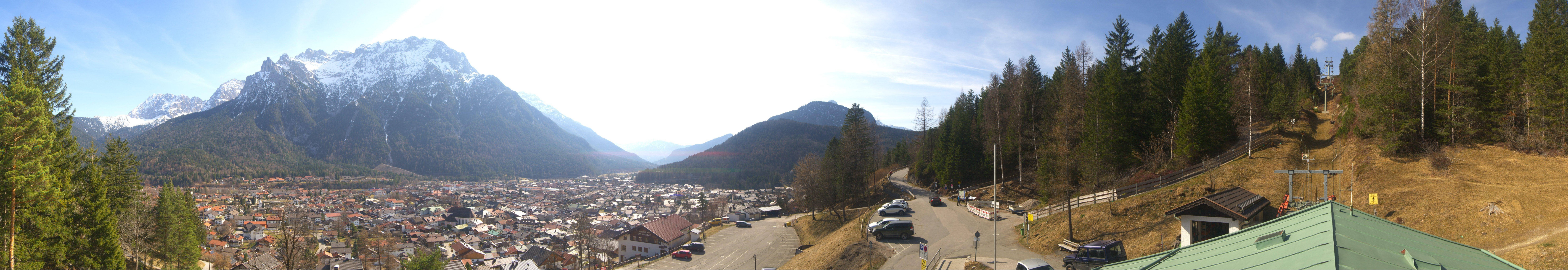 Archiv Foto Webcam Mittenwald Panoramablick