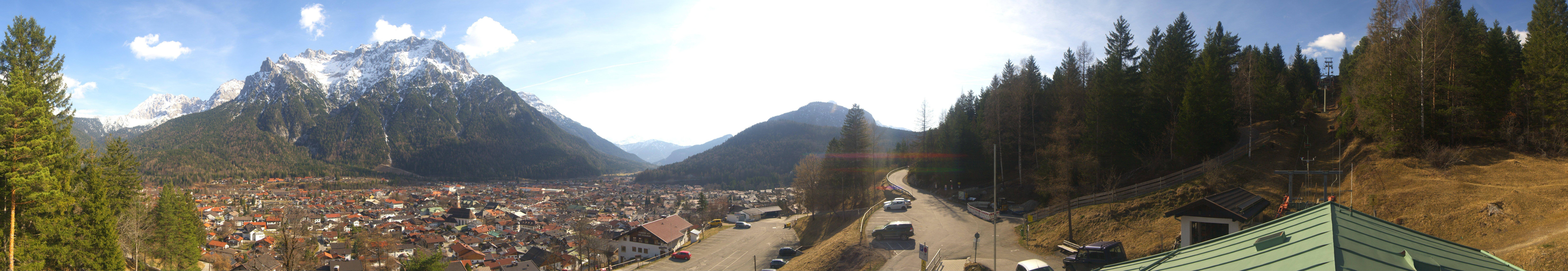 Archiv Foto Webcam Mittenwald Panoramablick