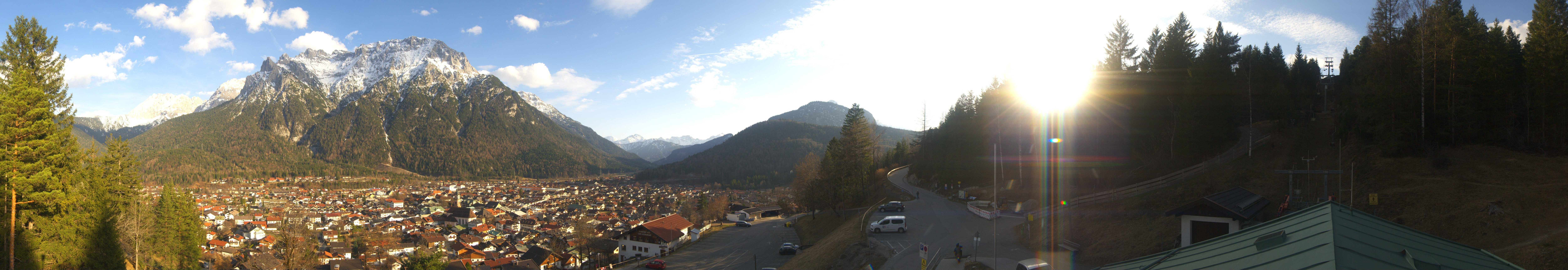 Archiv Foto Webcam Mittenwald Panoramablick
