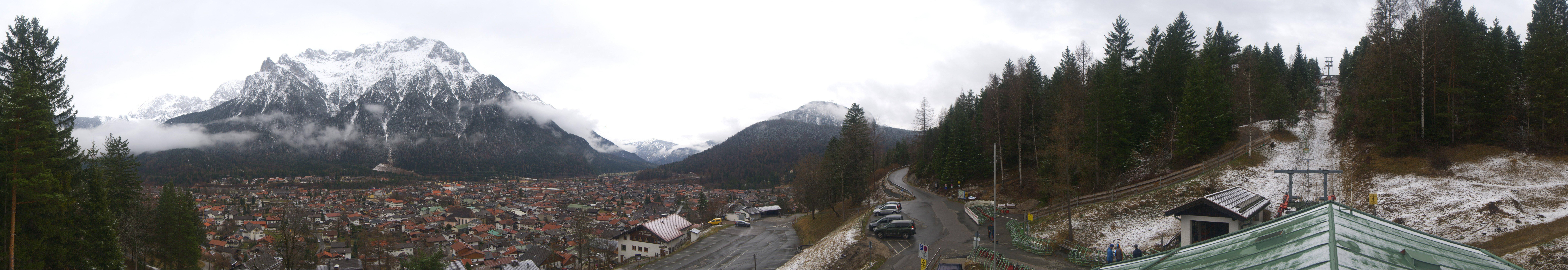 Archiv Foto Webcam Mittenwald Panoramablick