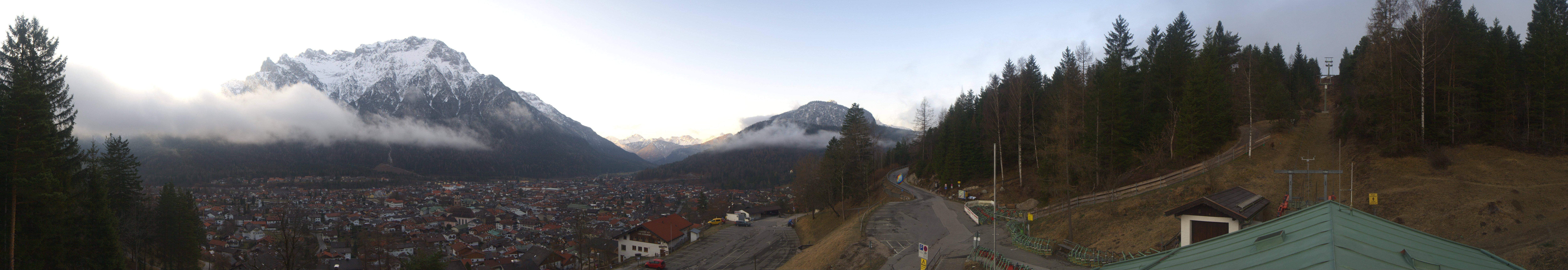 Archiv Foto Webcam Mittenwald Panoramablick