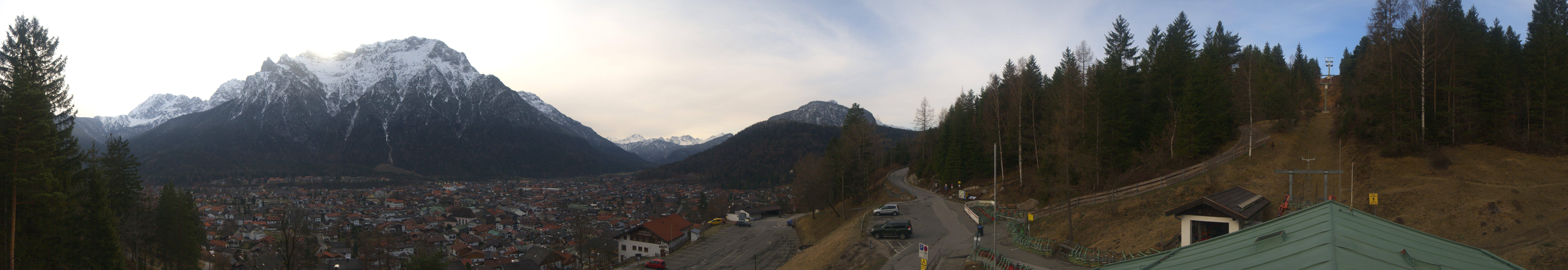 Archiv Foto Webcam Mittenwald Panoramablick