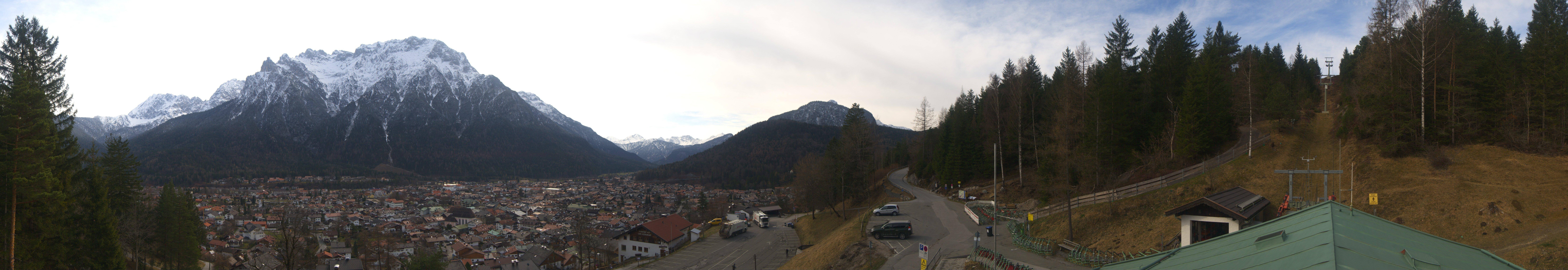 Archiv Foto Webcam Mittenwald Panoramablick