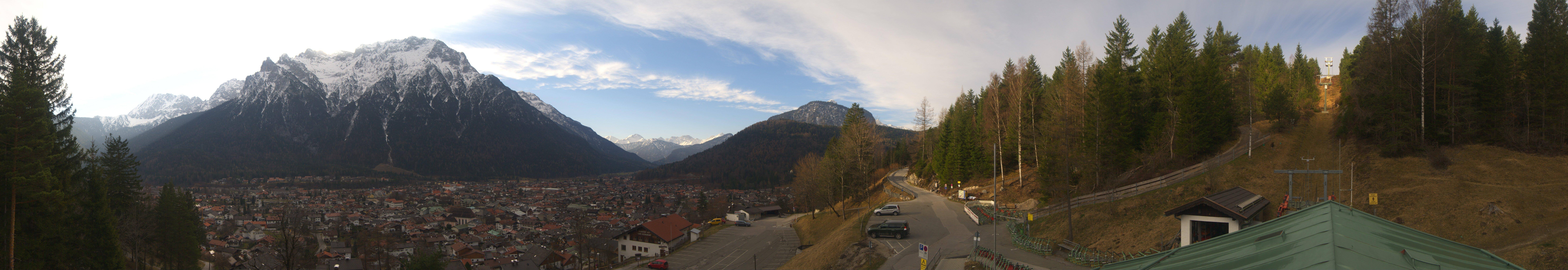Archiv Foto Webcam Mittenwald Panoramablick
