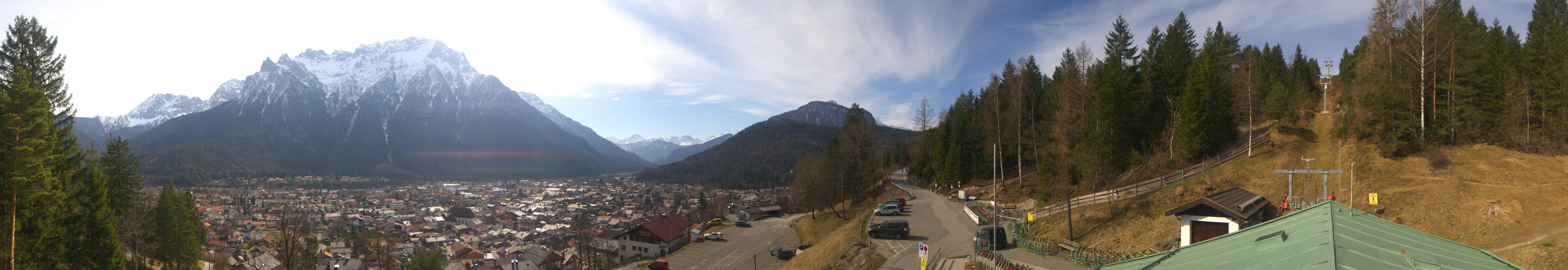 Archiv Foto Webcam Mittenwald Panoramablick
