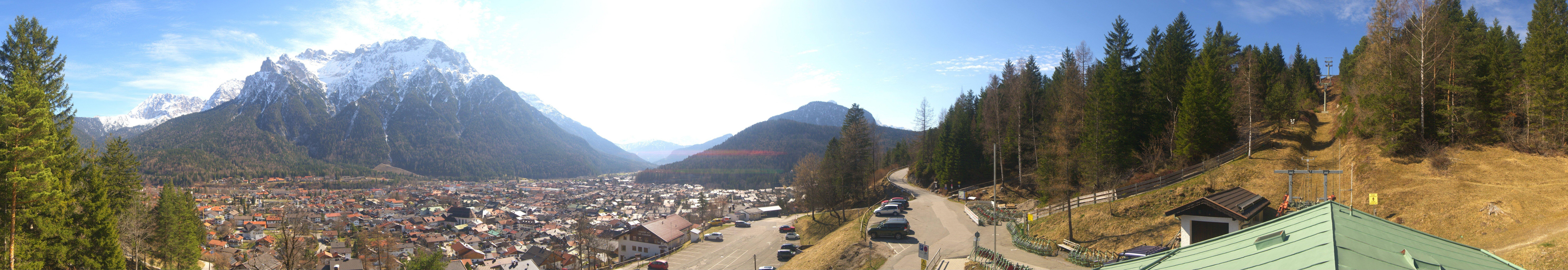 Archiv Foto Webcam Mittenwald Panoramablick