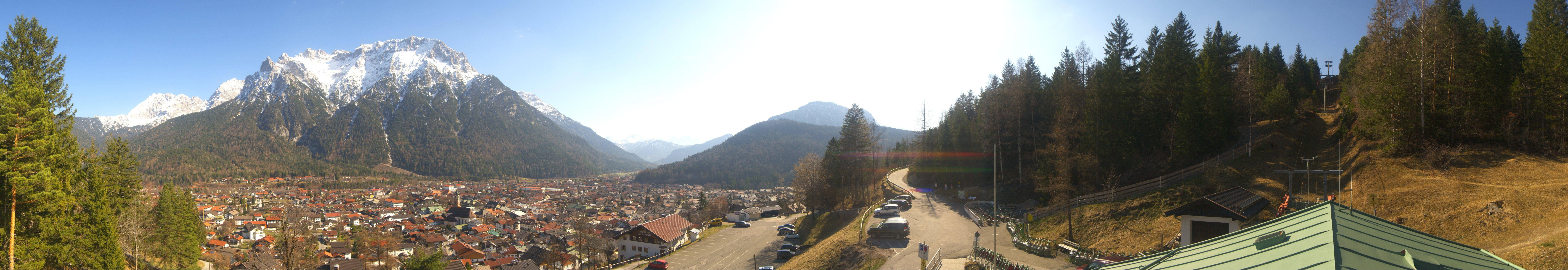 Archiv Foto Webcam Mittenwald Panoramablick