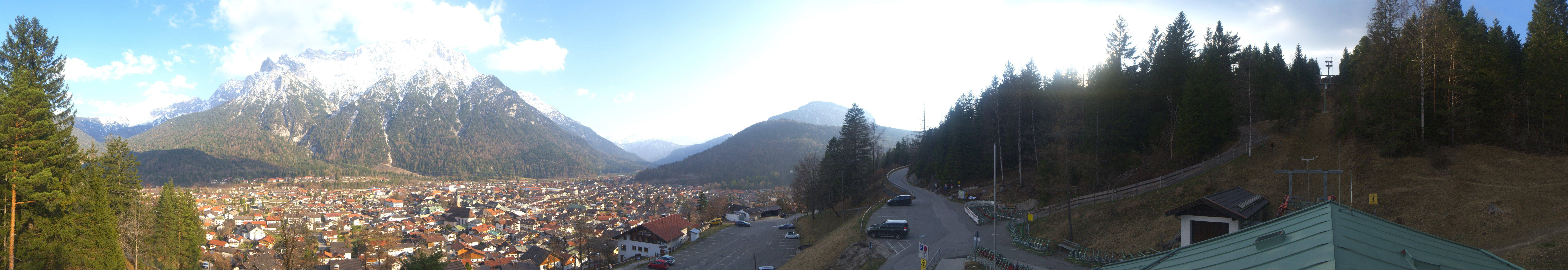 Archiv Foto Webcam Mittenwald Panoramablick