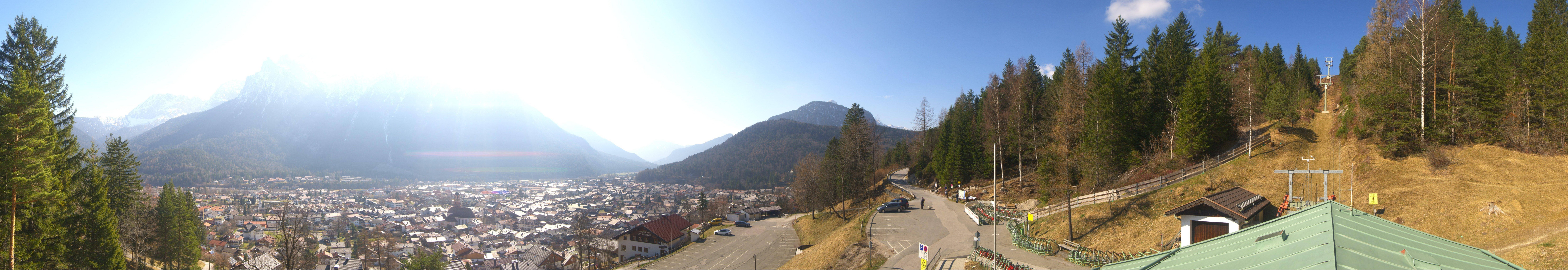 Archiv Foto Webcam Mittenwald Panoramablick