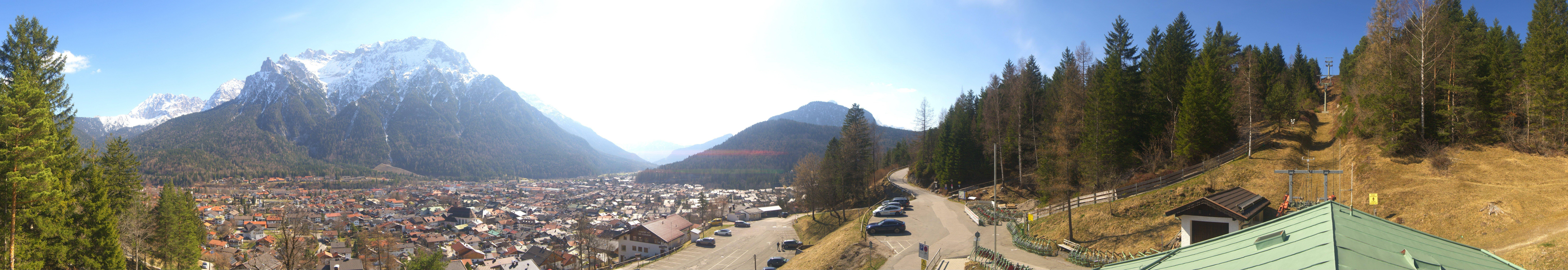 Archiv Foto Webcam Mittenwald Panoramablick