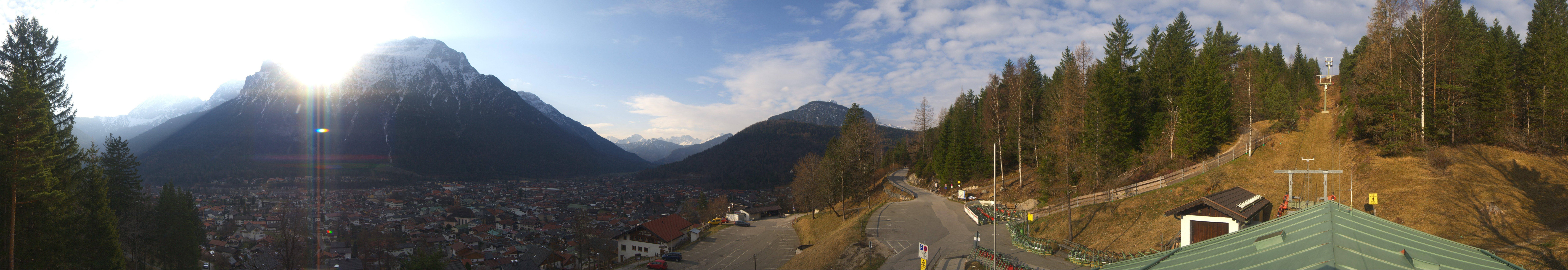 Archiv Foto Webcam Mittenwald Panoramablick