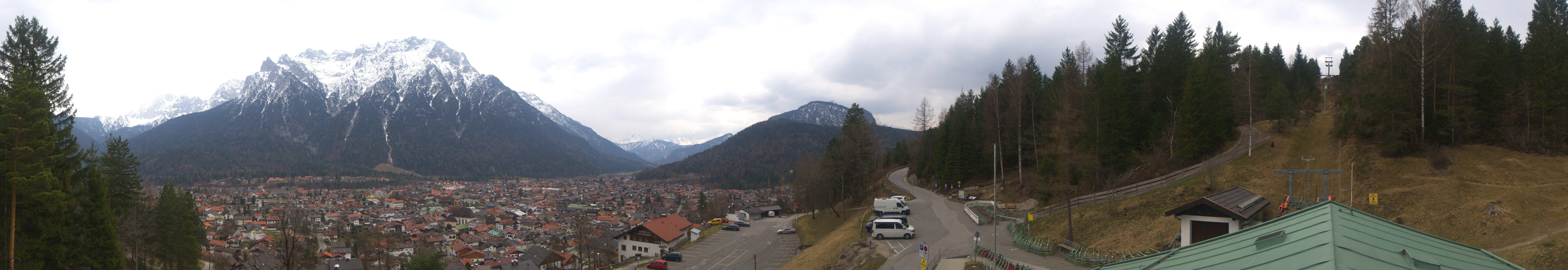 Archiv Foto Webcam Mittenwald Panoramablick
