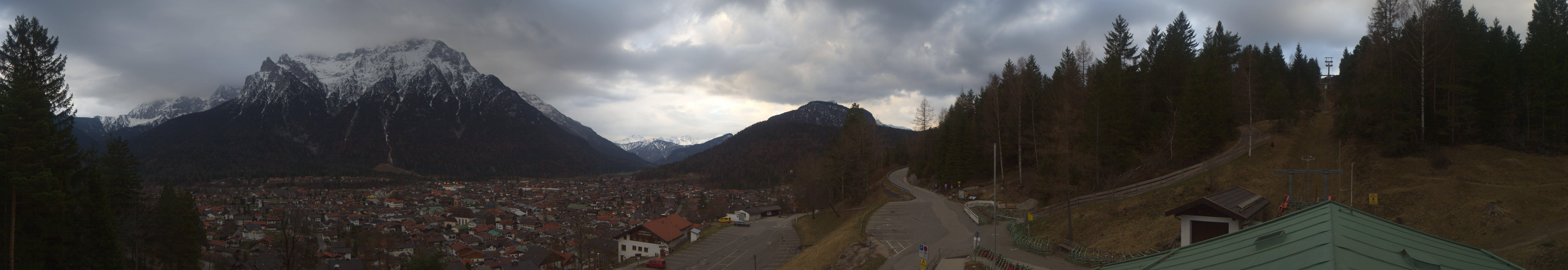 Archiv Foto Webcam Mittenwald Panoramablick