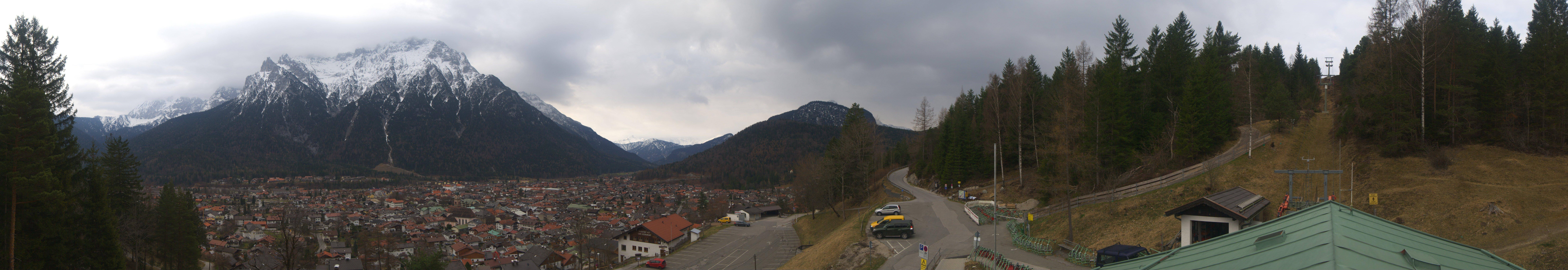 Archiv Foto Webcam Mittenwald Panoramablick